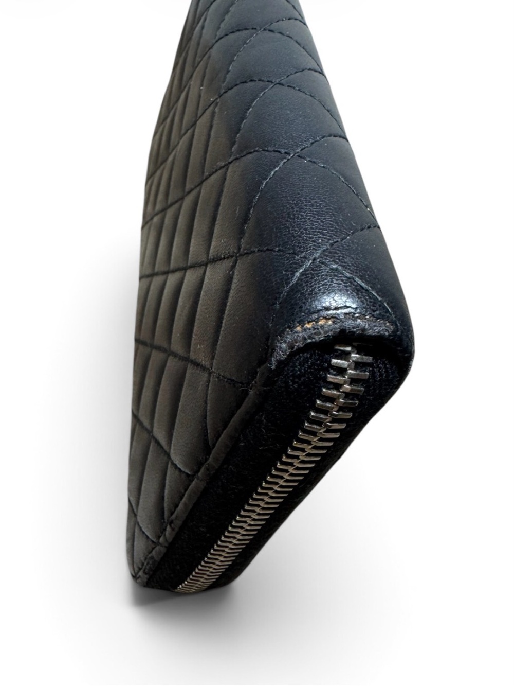 Chanel Matelassé Lambskin Leather Long Wallet Black - Picture 9 of 16